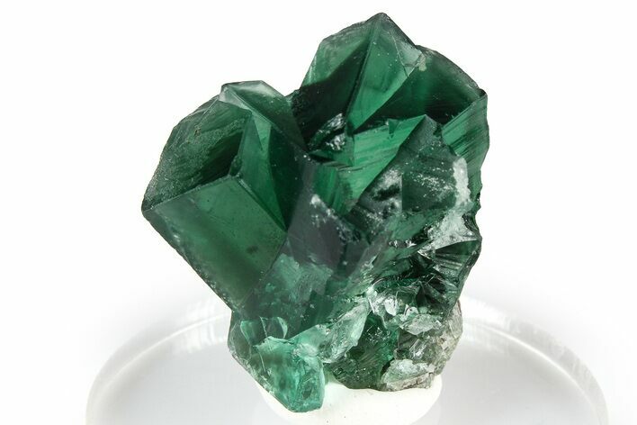 Fluorescent Green Fluorite Twins - Diana Maria Mine, England #379550